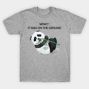 Panda Funny, What it was on the ground! T-Shirt